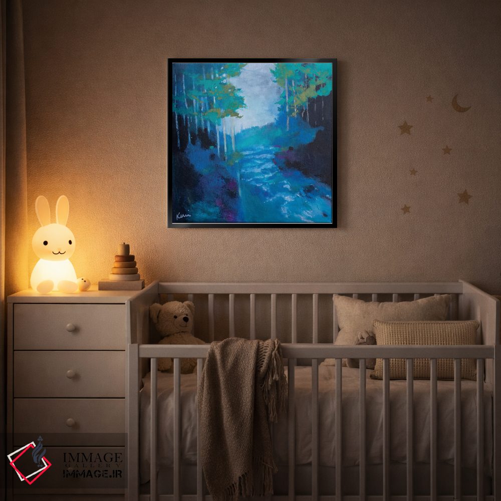 تابلو انتزاعی آب زنده اثر کری مک کیب - D4B