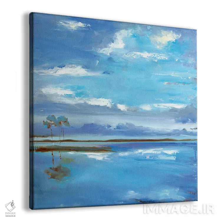 تابلو انتزاعی منظره میسی اثر کاتلین برادریک - نمای پرسپکتیو محصول