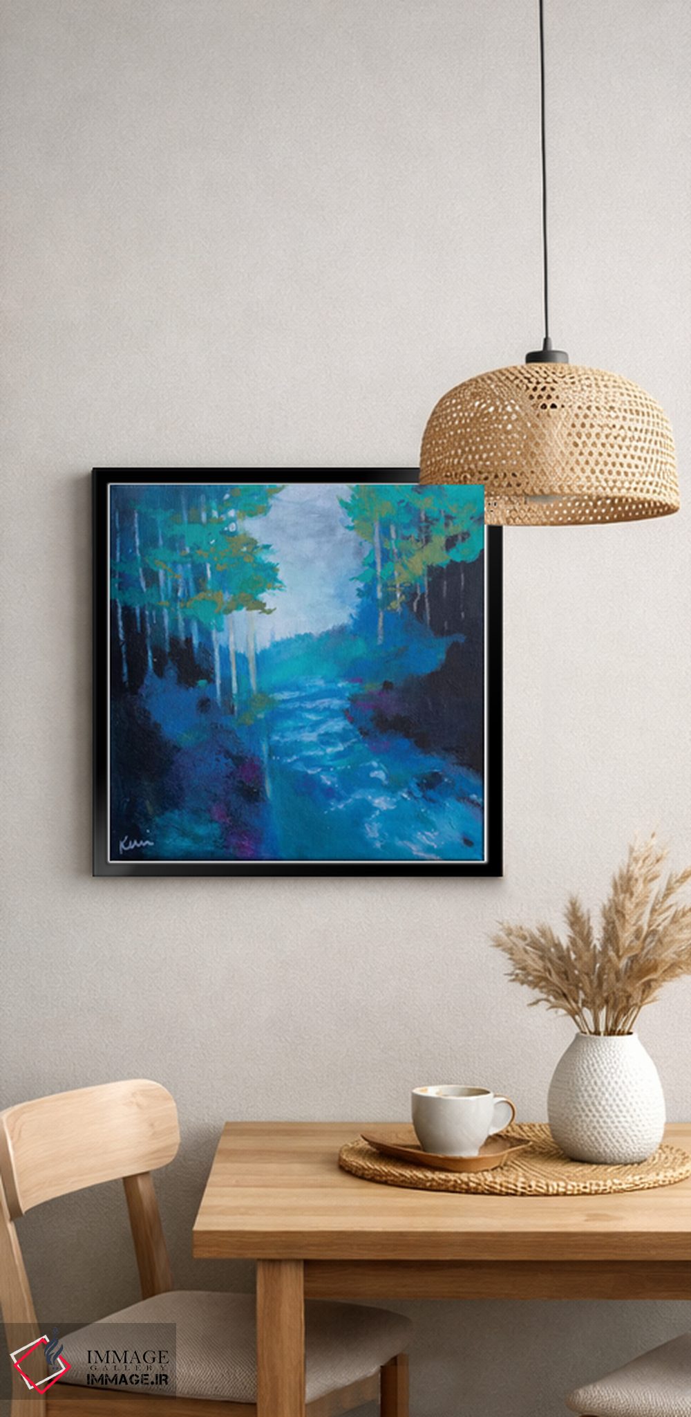 تابلو انتزاعی آب زنده اثر کری مک کیب - D6B