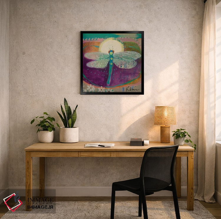 تابلو دکوراتیو گوهر بالدار اثر کری مک کیب - D5B