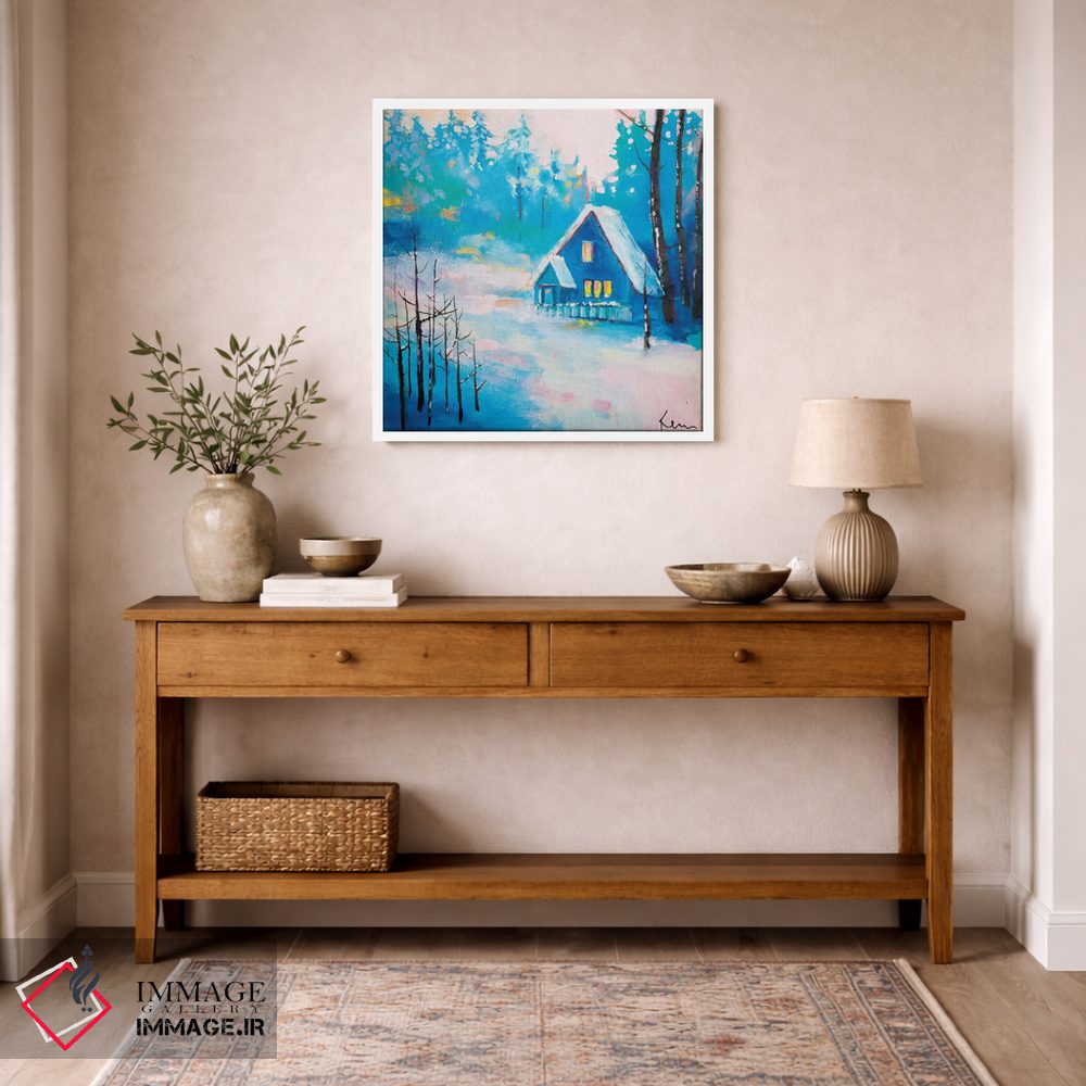 تابلو دکوراتیو تنهایی برفی اثر کری مک کیب - D4W