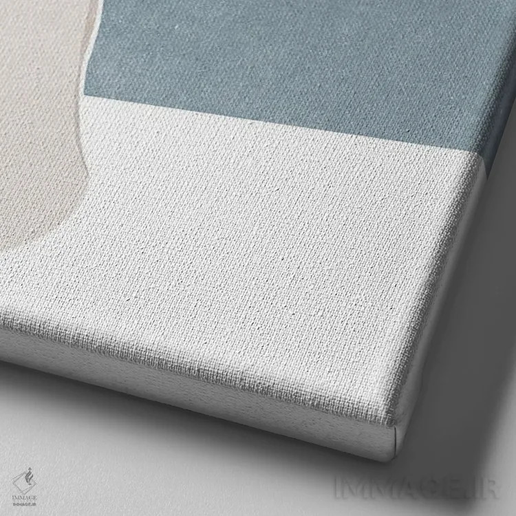 تابلو مینیمال طبیعت بی جان با گل مروارید اثر کیتی بیه - نمای نزدیک بافت بوم