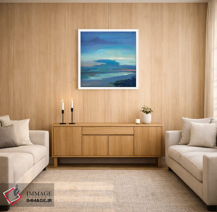 تابلو انتزاعی غروب هندرسون اثر کاتلین برادریک - D3W