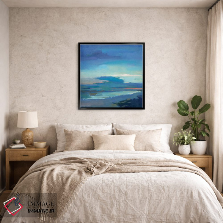 تابلو انتزاعی غروب هندرسون اثر کاتلین برادریک - D6B