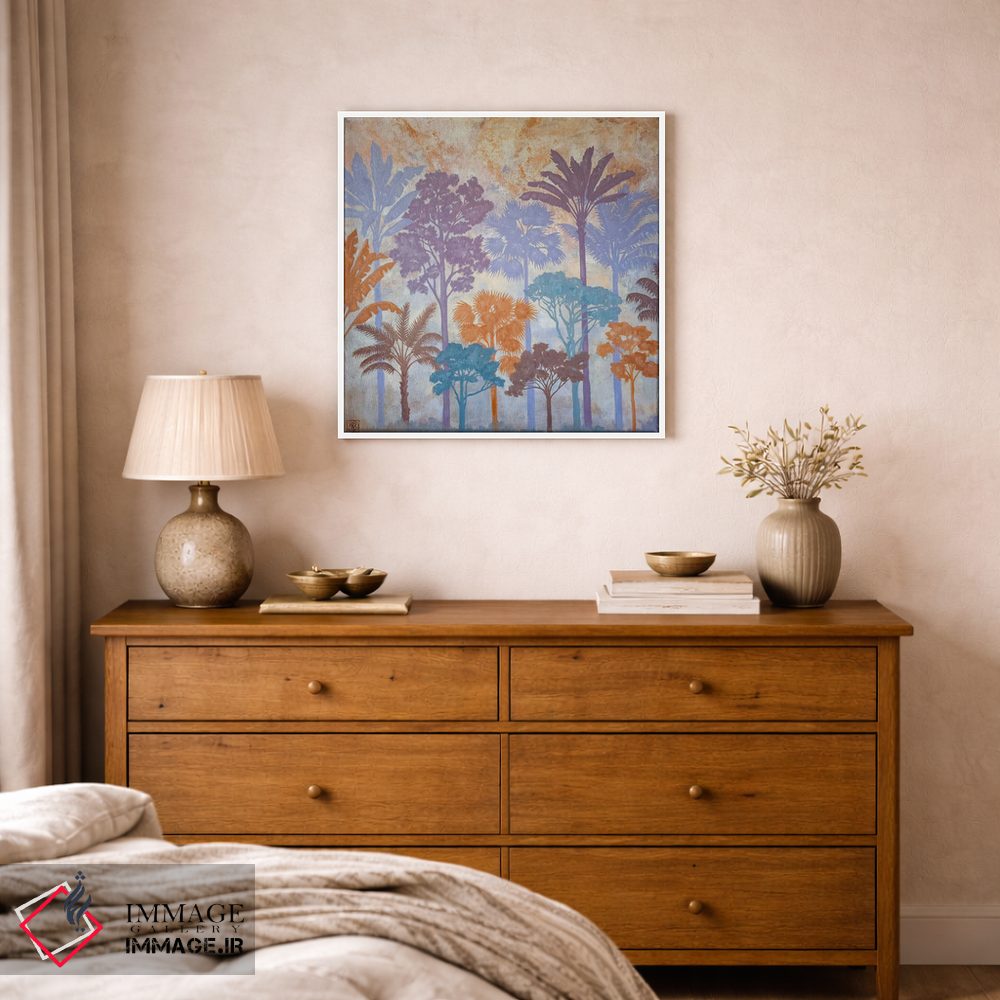 تابلو دکوراتیو سایه واره های درختان اثر کاتیا بلینی - D1W