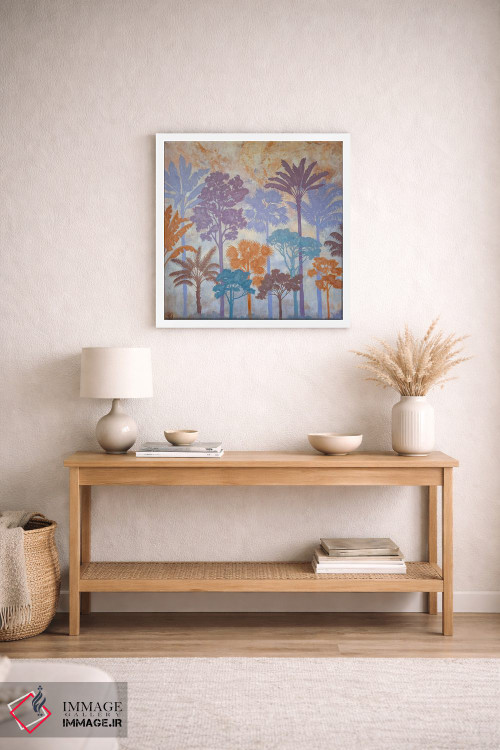 تابلو دکوراتیو سایه واره های درختان اثر کاتیا بلینی - D3W
