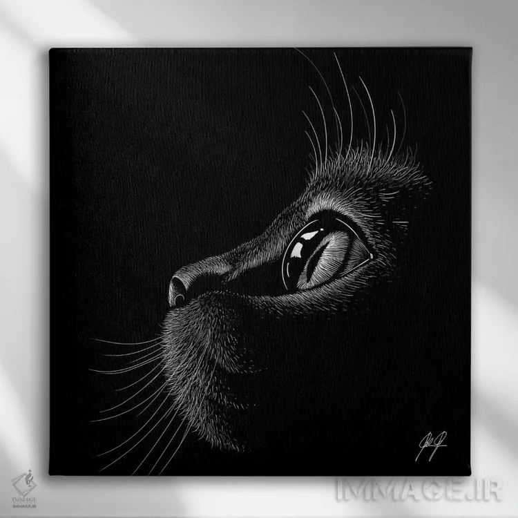 تابلو دکوراتیو کوچولوی بامزه اثر کاترین فدرر - نمای روبهرو روی دیوار