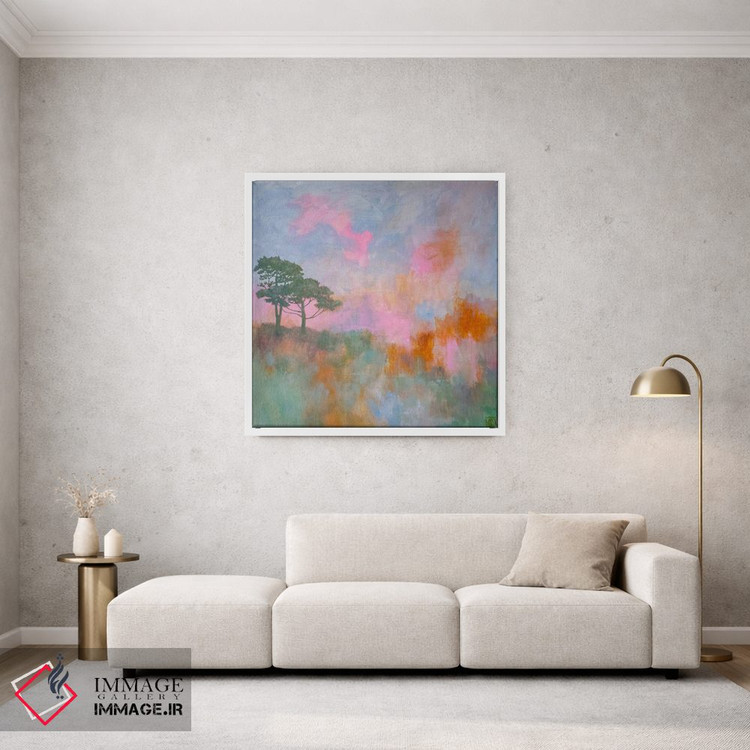 تابلو انتزاعی دو درخت اثر کاتیا بلینی - D1W