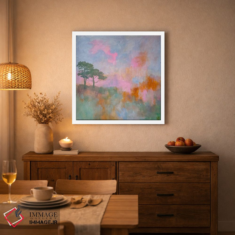 تابلو انتزاعی دو درخت اثر کاتیا بلینی - D2W