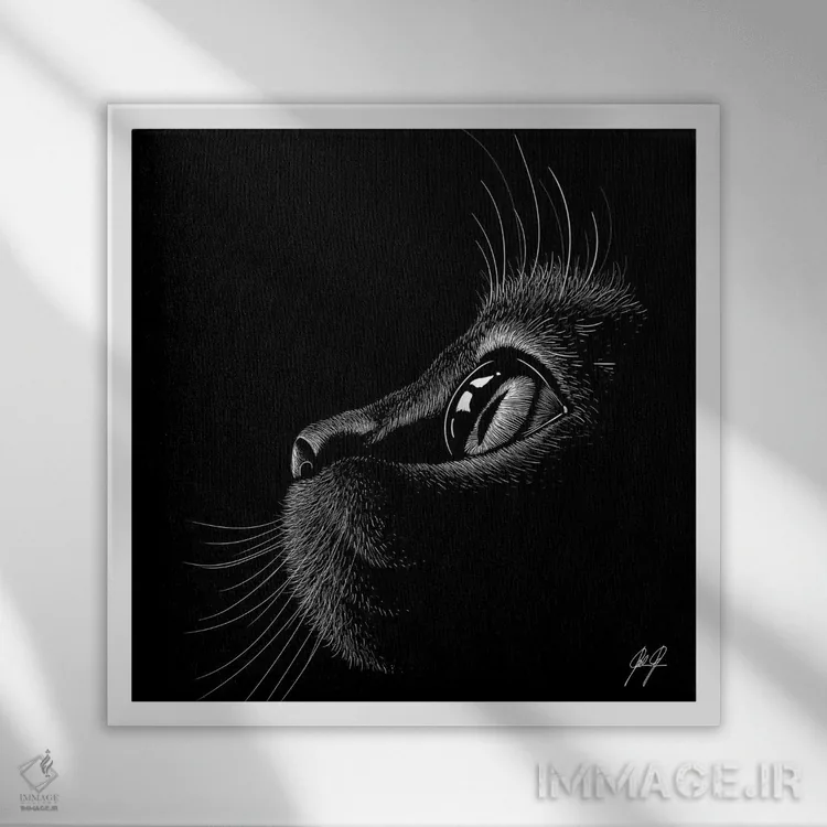 تابلو دکوراتیو کوچولوی بامزه اثر کاترین فدرر - نمای قابدار سفید