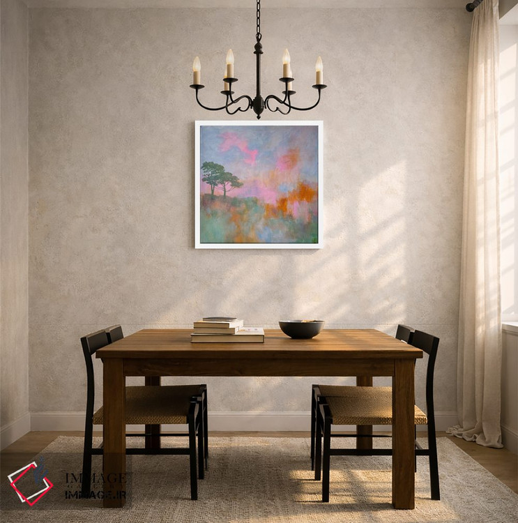 تابلو انتزاعی دو درخت اثر کاتیا بلینی - D6W