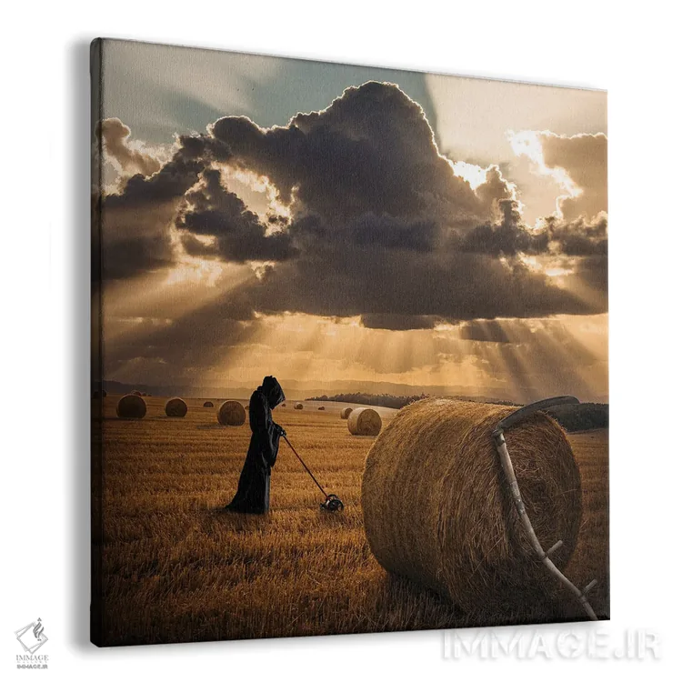 تابلو دکوراتیو شغل دوم فرشته مرگ اثر کاترین فدرر - نمای پرسپکتیو محصول