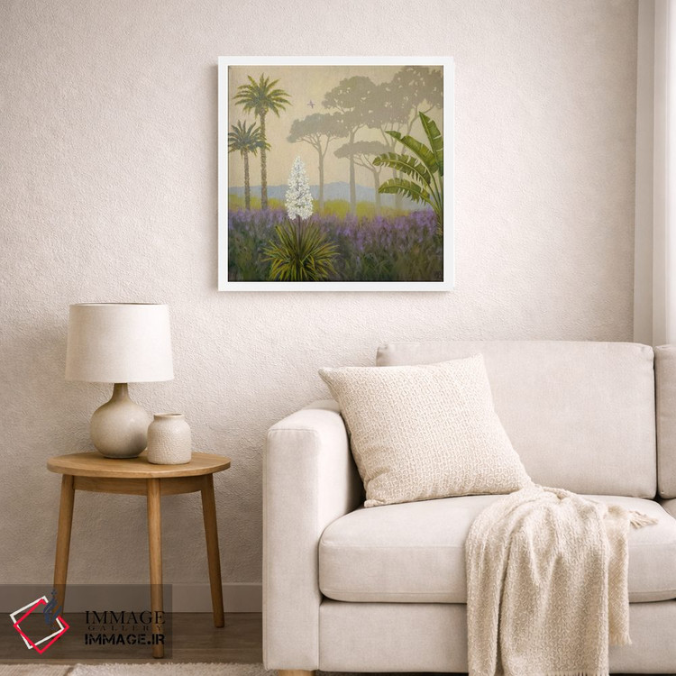 تابلو دکوراتیو منظره ای استوایی و مه آلود اثر کاتیا بلینی - D4W