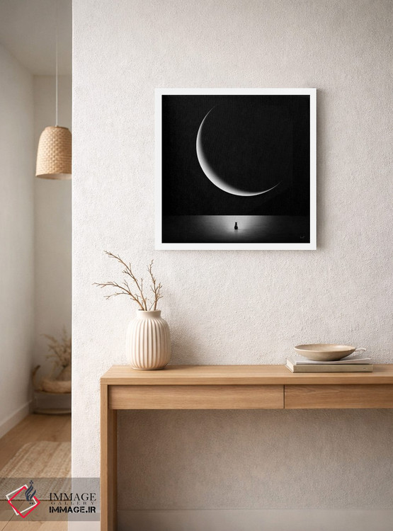 تابلو دکوراتیو شیدای ماه اثر کاترین فدرر - D3W