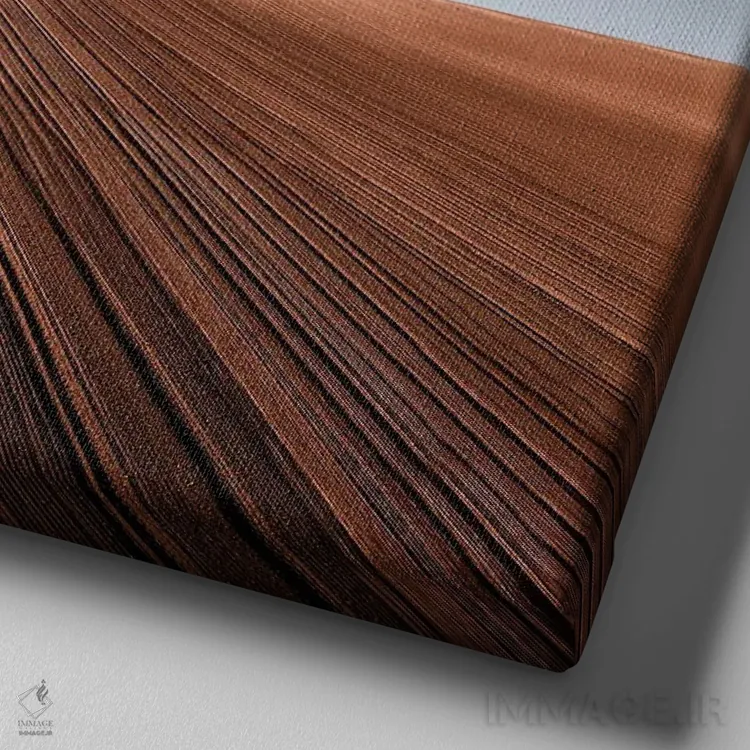 تابلو مینیمال درخت غان اثر کاترین فدرر - نمای نزدیک بافت بوم