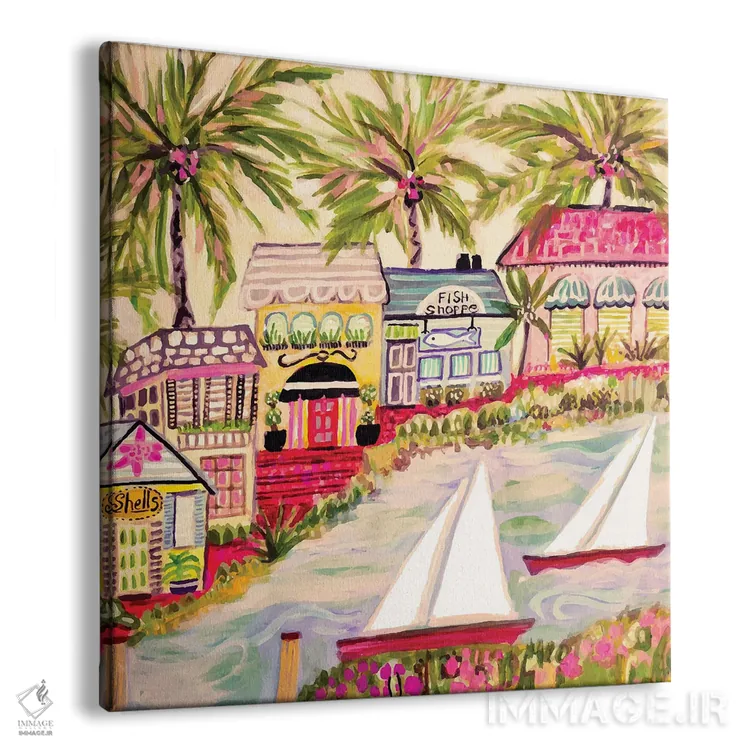 تابلو دکوراتیو بادبانی نرم ۲ اثر کارن فیلدز - نمای پرسپکتیو محصول