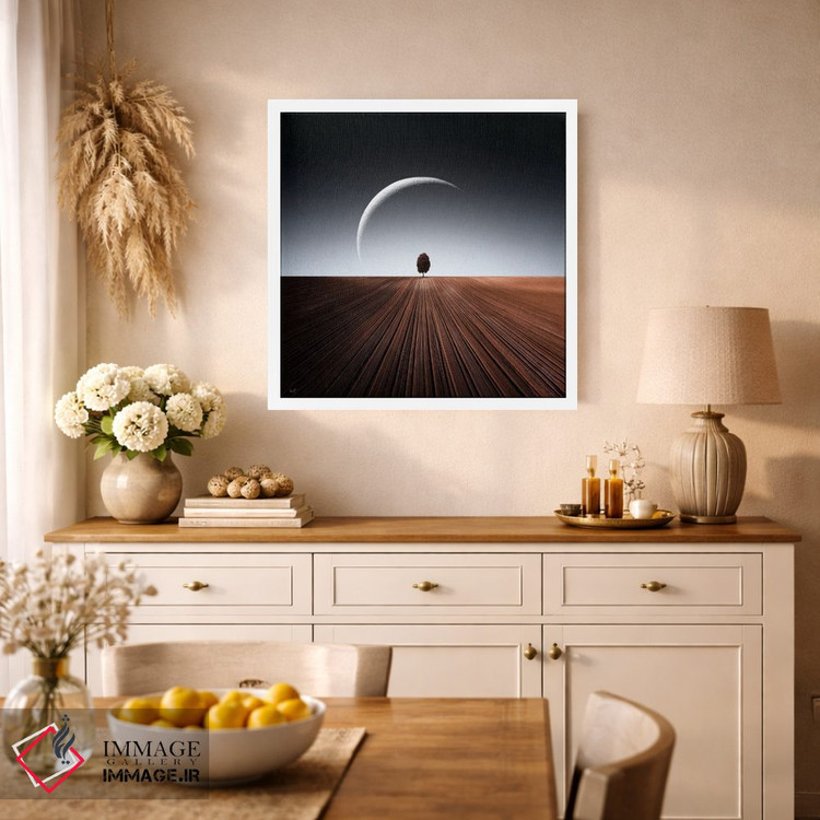 تابلو مینیمال درخت غان اثر کاترین فدرر - D1W