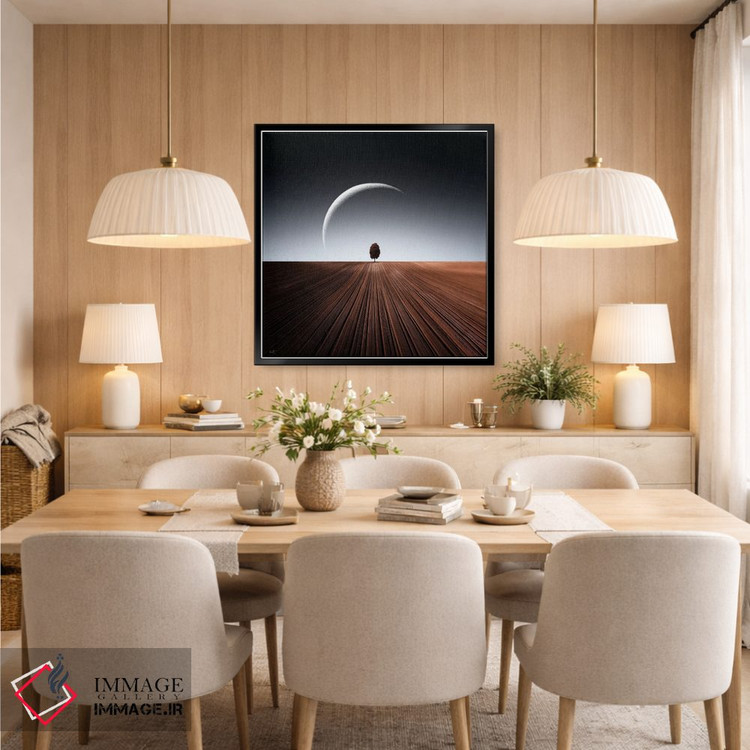 تابلو مینیمال درخت غان اثر کاترین فدرر - D5B