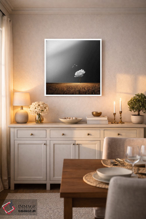 تابلو دکوراتیو پرندگان سفید اثر کاترین فدرر - D4W