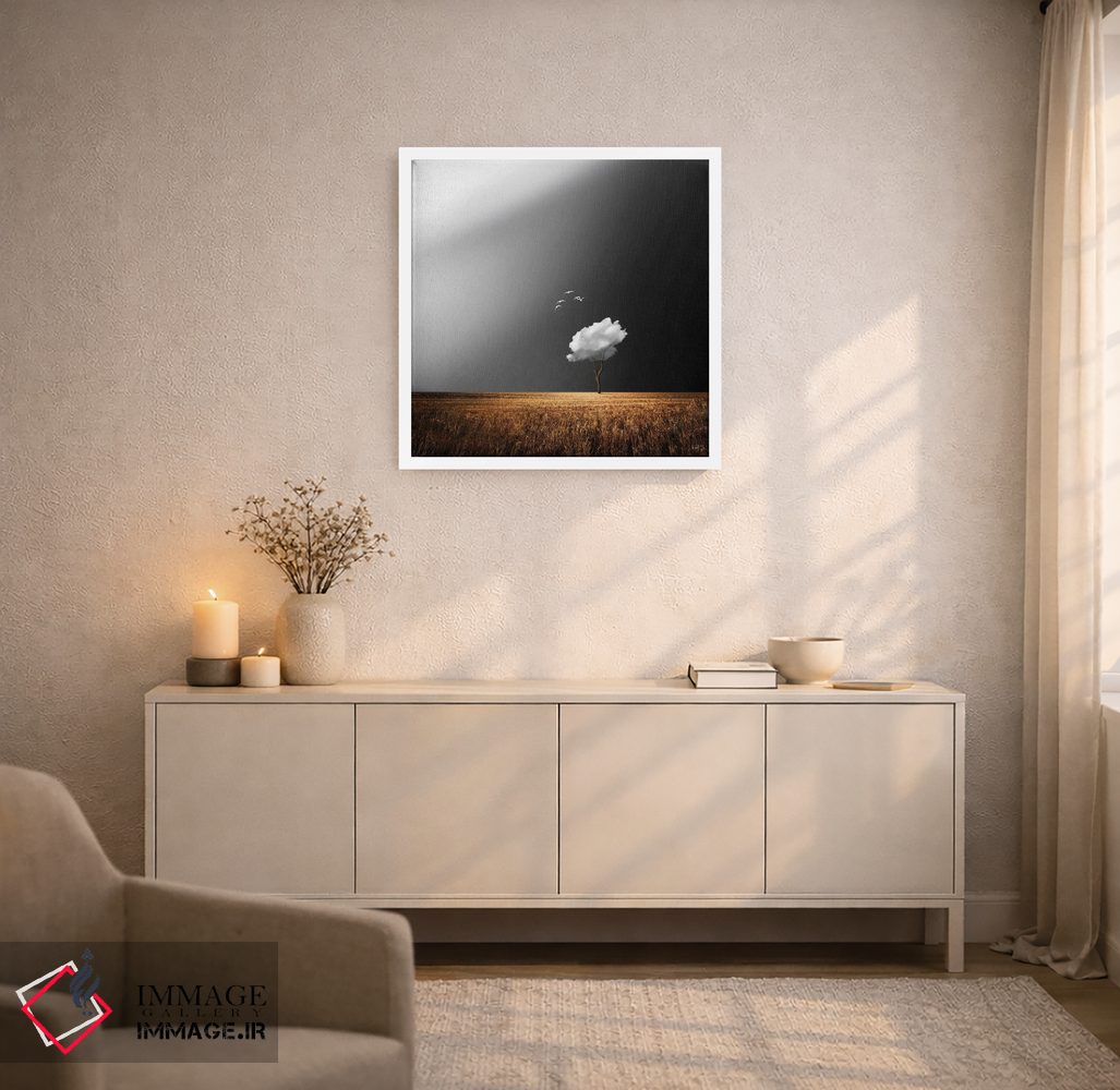 تابلو دکوراتیو پرندگان سفید اثر کاترین فدرر - D3W