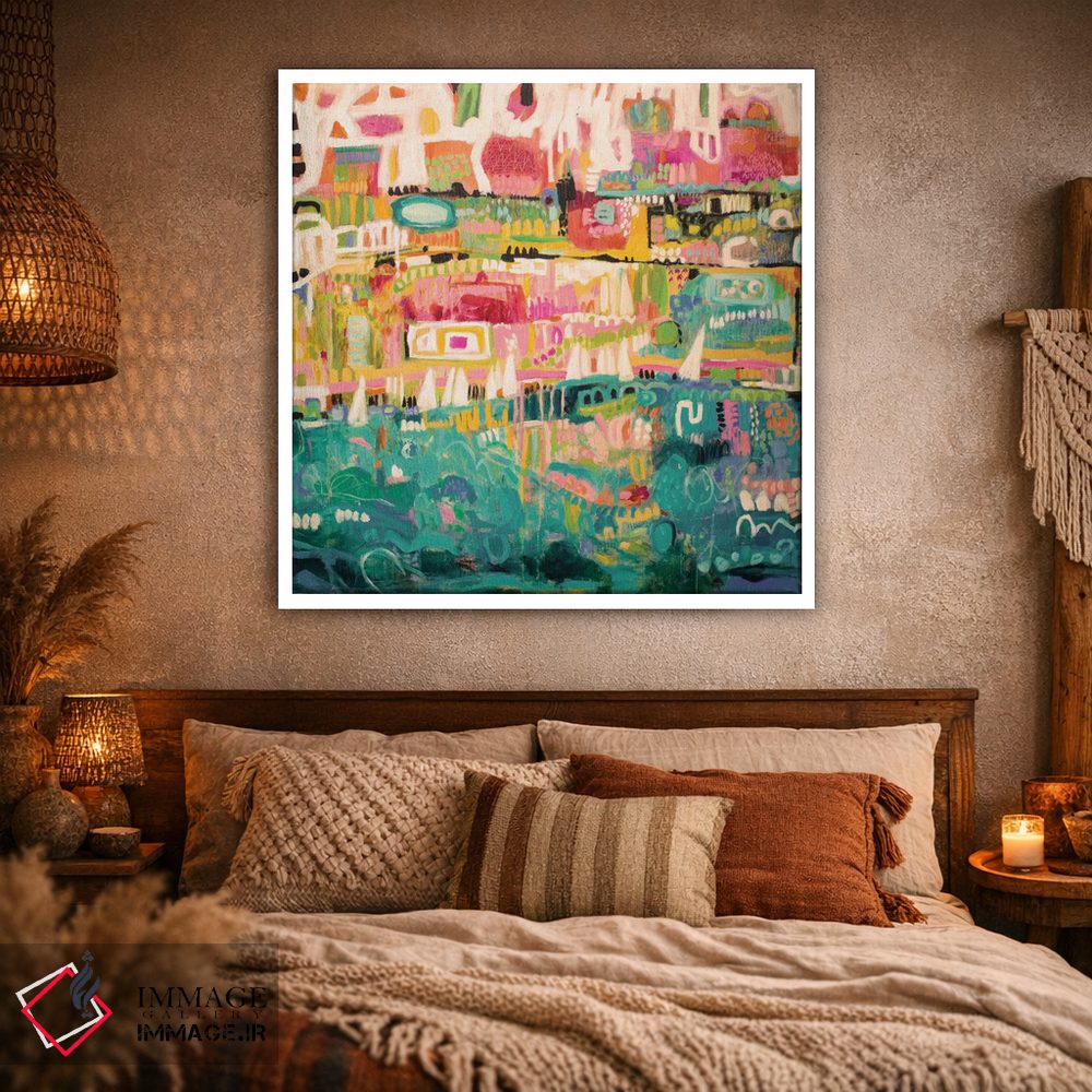 تابلو انتزاعی بندر انتزاعی ۲ اثر کارن فیلدز - D1W