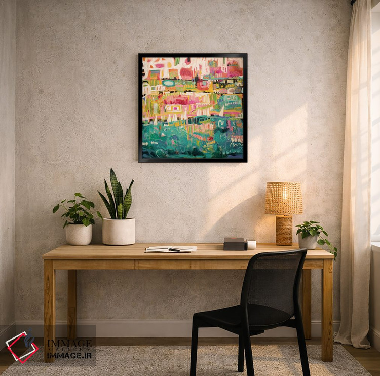 تابلو انتزاعی بندر انتزاعی ۲ اثر کارن فیلدز - D4B