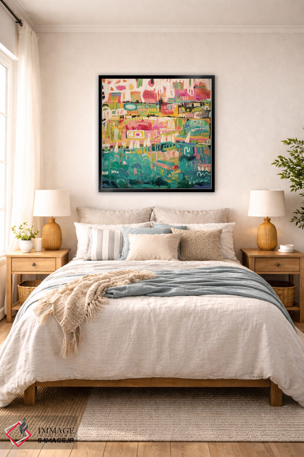 تابلو انتزاعی بندر انتزاعی ۲ اثر کارن فیلدز - D6B