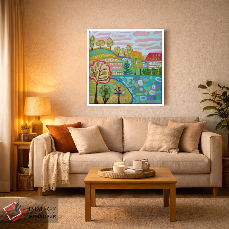 تابلو دکوراتیو مزرعه درخت اثر کارن فیلدز - D2W