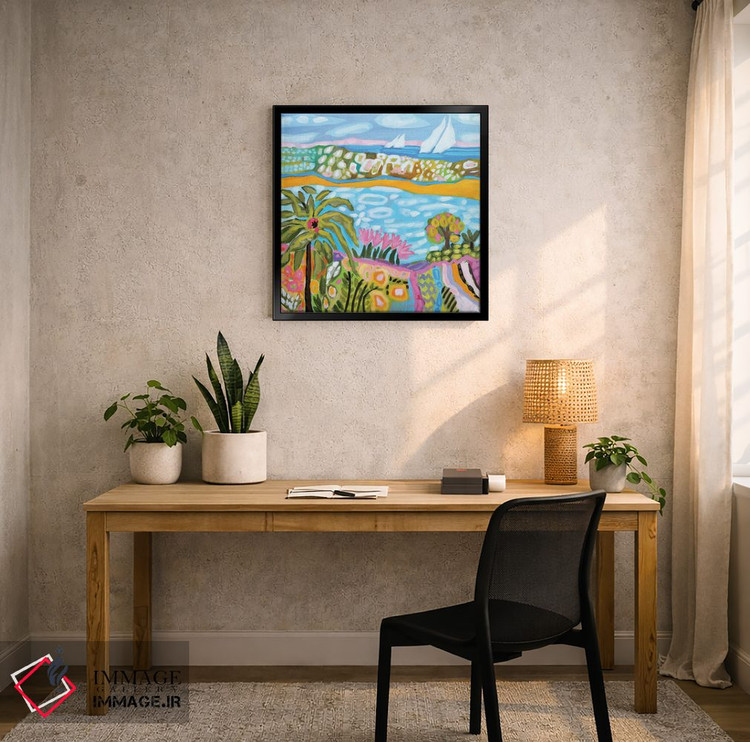 تابلو انتزاعی پناهگاه نخل اثر کارن فیلدز - D5B