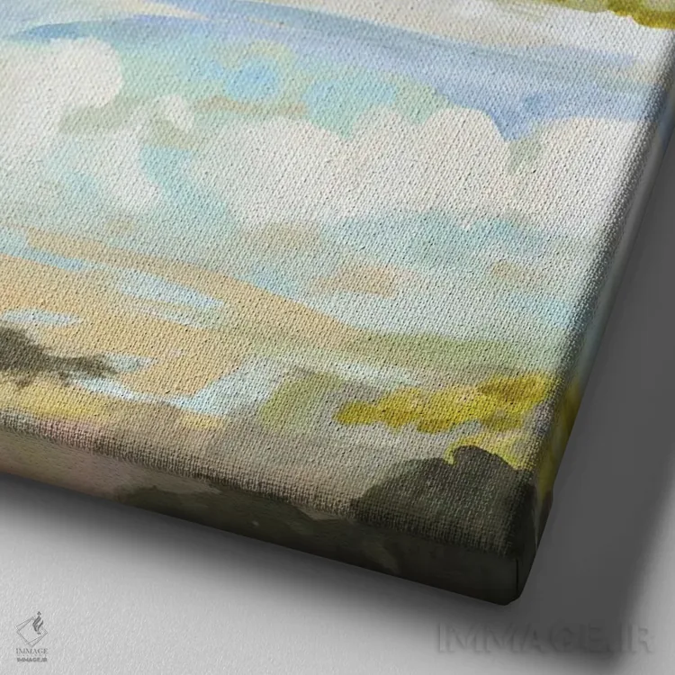 تابلو انتزاعی منظره موج ۲ اثر کارن فیلدز - نمای نزدیک بافت بوم