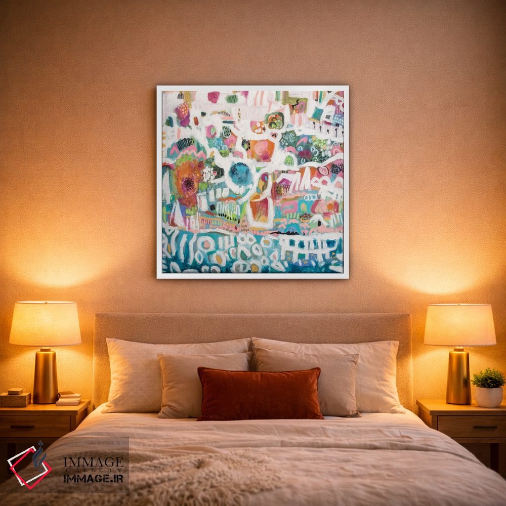 تابلو انتزاعی بندر انتزاعی ۱ اثر کارن فیلدز - D1W