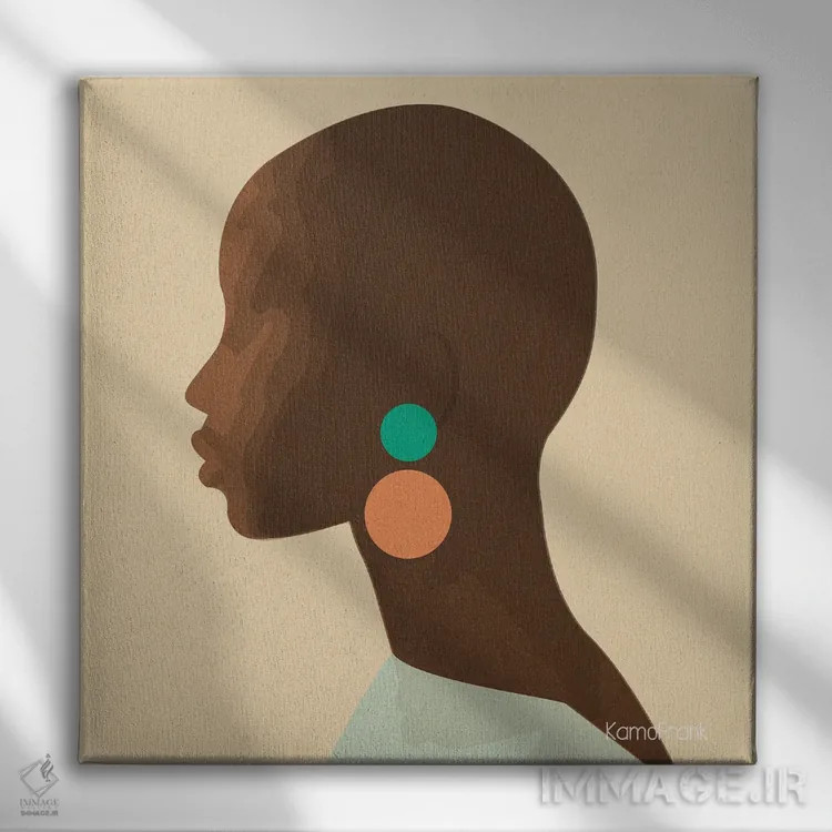 تابلو مینیمال نگاه به جلو اثر کمو فرانک - نمای روبهرو روی دیوار