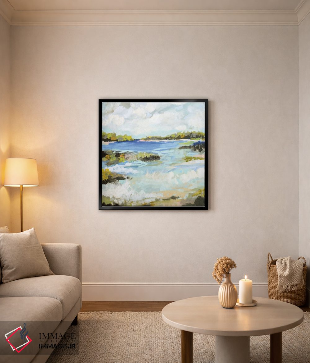 تابلو انتزاعی منظره موج ۲ اثر کارن فیلدز - D4B