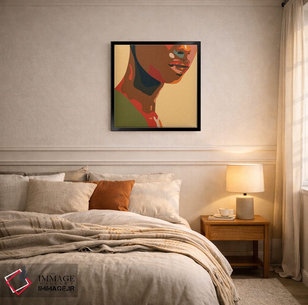 تابلو مینیمال در رنگ های زنده اثر کمو فرانک - D5B