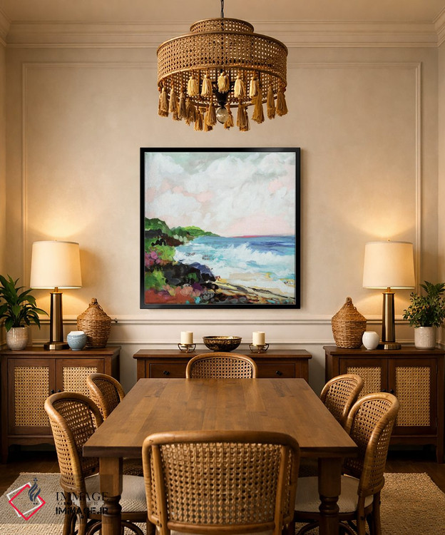 تابلو انتزاعی منظره موج ۷ اثر کارن فیلدز - D4B