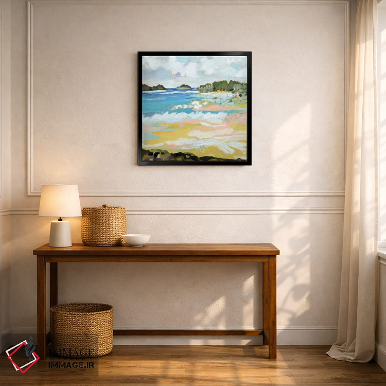 تابلو انتزاعی منظره موج ۹ اثر کارن فیلدز - D5B