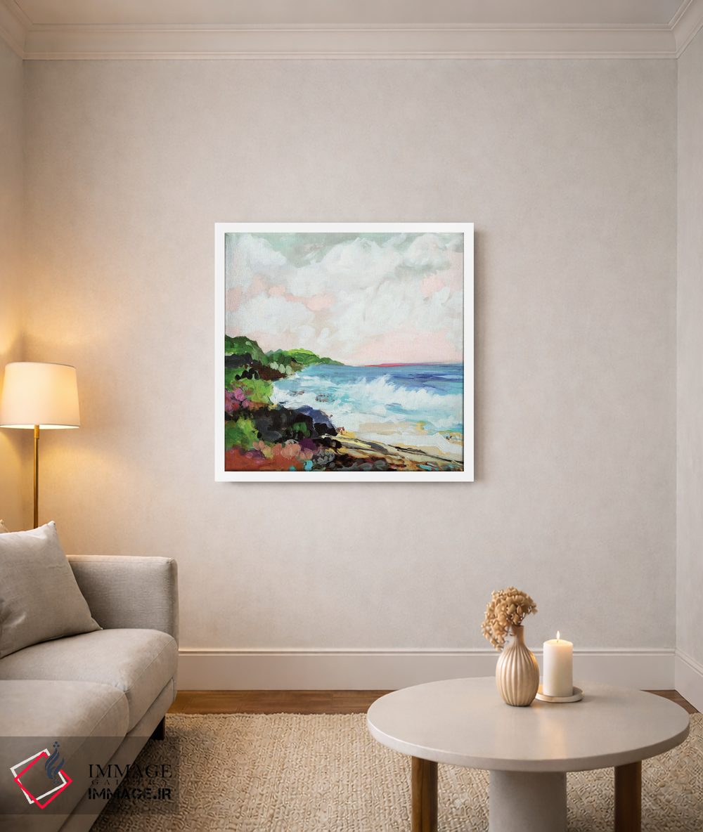 تابلو انتزاعی منظره موج ۷ اثر کارن فیلدز - D2W