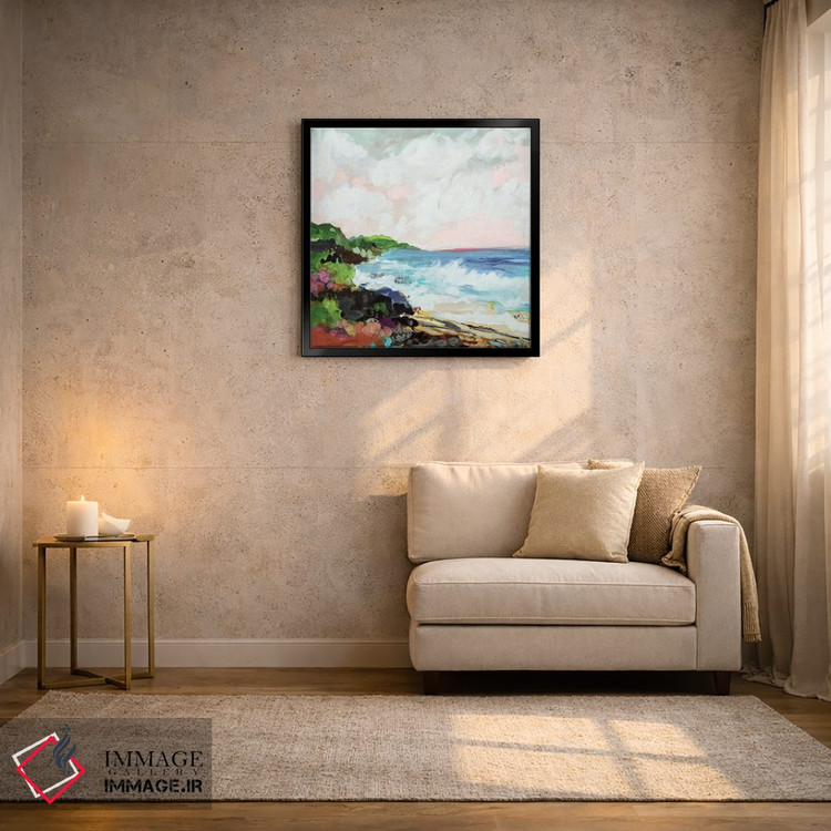 تابلو انتزاعی منظره موج ۷ اثر کارن فیلدز - D3B