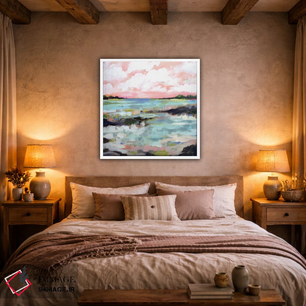 تابلو انتزاعی منظره موج ۳ اثر کارن فیلدز - D1W