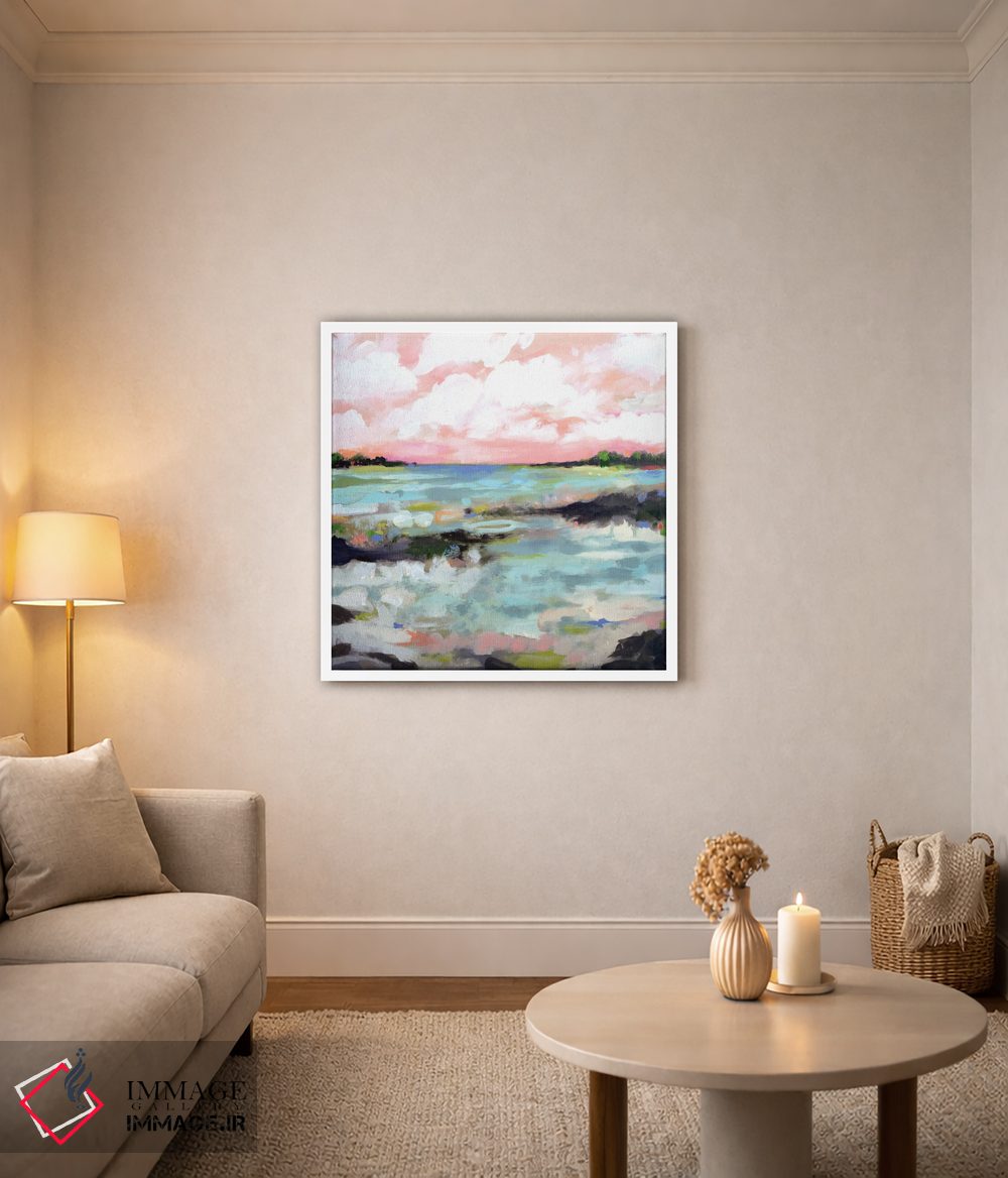 تابلو انتزاعی منظره موج ۳ اثر کارن فیلدز - D2W