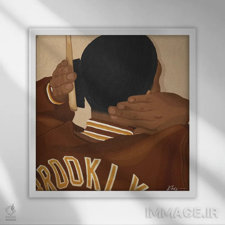 تابلو دکوراتیو برش تازه اثر خیا ای - نمای قابدار سفید