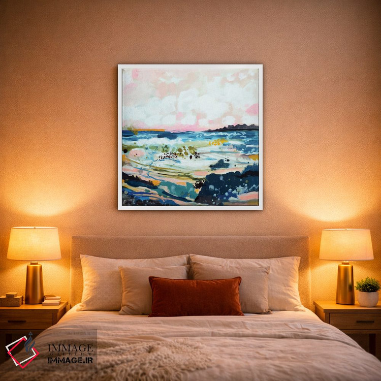 تابلو انتزاعی منظره موج ۴ اثر کارن فیلدز - D1W