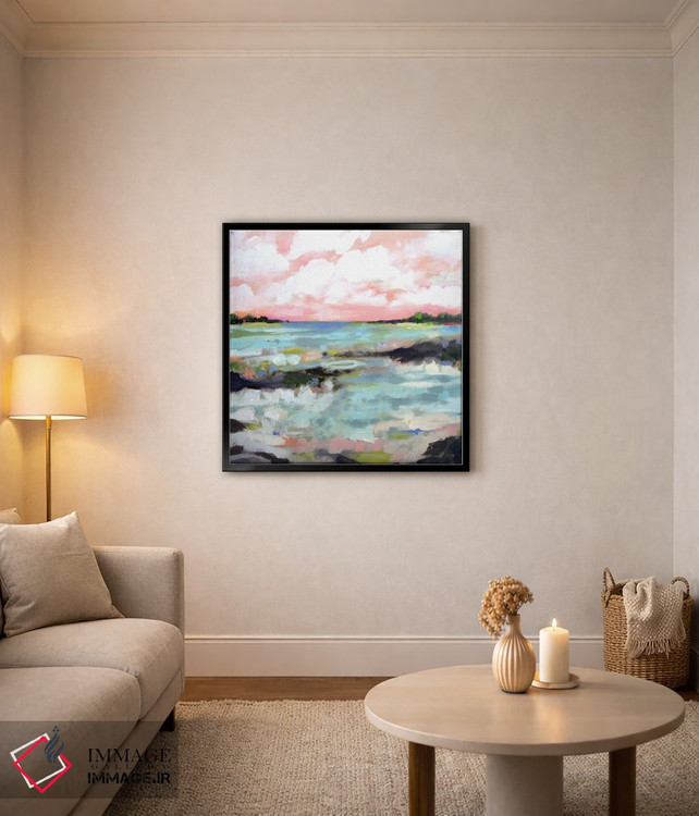 تابلو انتزاعی منظره موج ۳ اثر کارن فیلدز - D5B