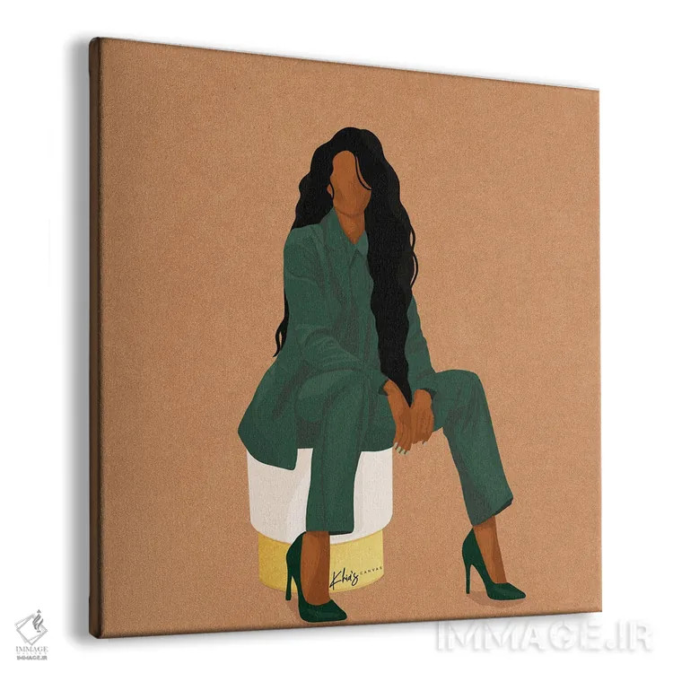 تابلو دکوراتیو رئیس شیک پوش II اثر خیا ای - نمای پرسپکتیو محصول