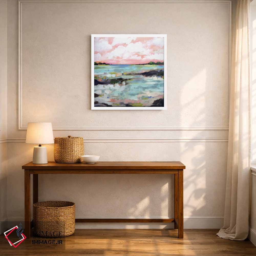 تابلو انتزاعی منظره موج ۳ اثر کارن فیلدز - D6W