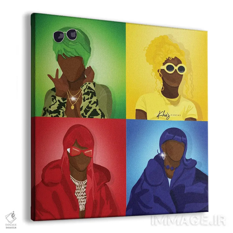 تابلو دکوراتیو دلباخته تو اثر خیا ای - نمای پرسپکتیو محصول