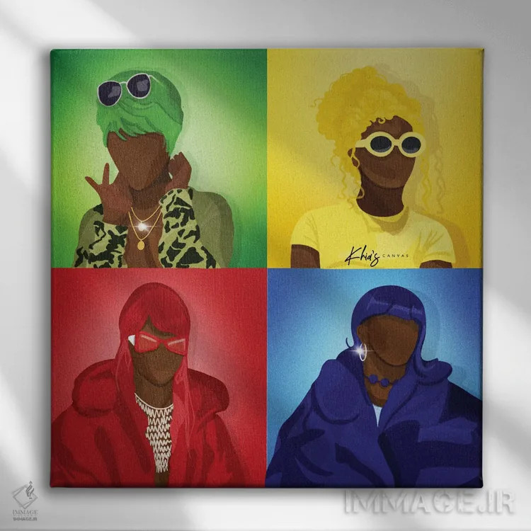 تابلو دکوراتیو دلباخته تو اثر خیا ای - نمای روبهرو روی دیوار