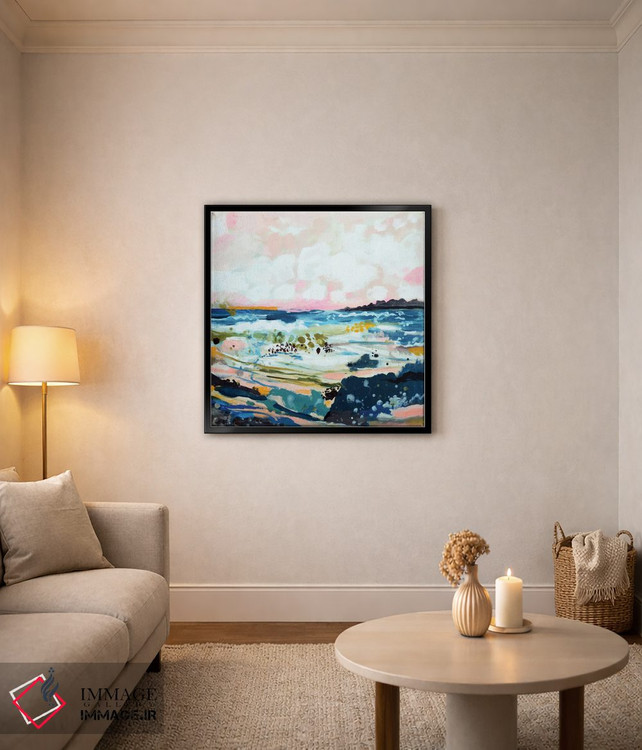 تابلو انتزاعی منظره موج ۴ اثر کارن فیلدز - D5B