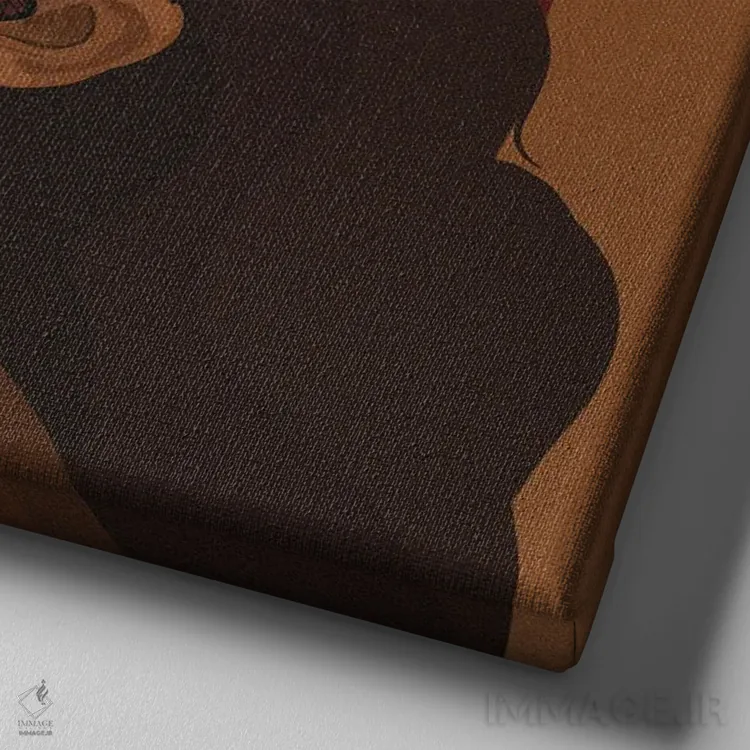 تابلو دکوراتیو پرواز کن اثر خیا ای - نمای نزدیک بافت بوم