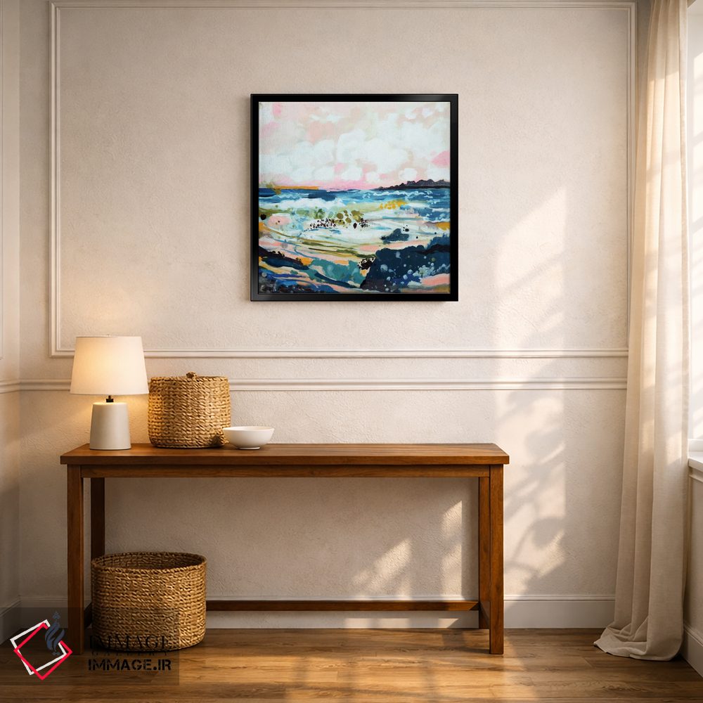 تابلو انتزاعی منظره موج ۴ اثر کارن فیلدز - D6B